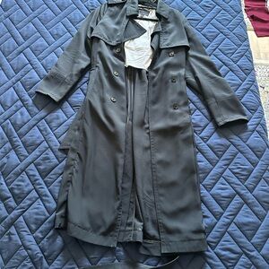 Elegant Black Women's Trench Coat